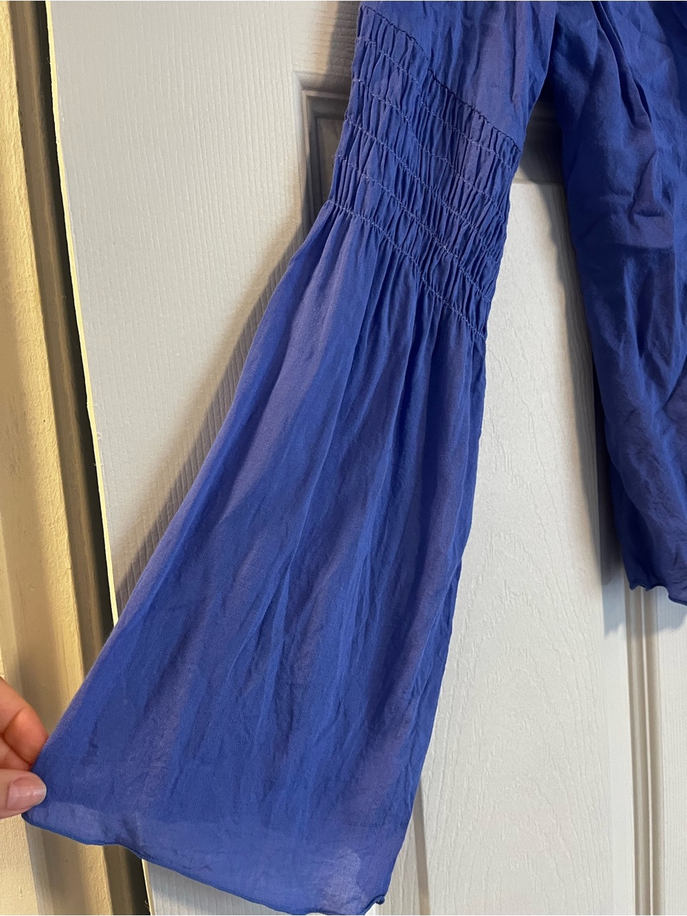 Rainbow Ruffle Tie-Front Blouse - Picture 4 of 6